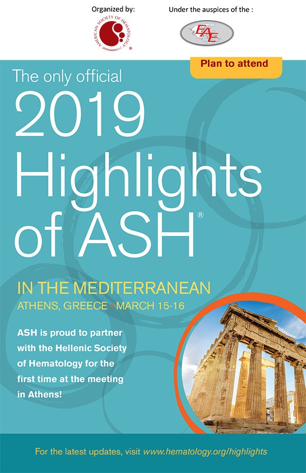 2019 Highlights of ASH in the Mediterranean