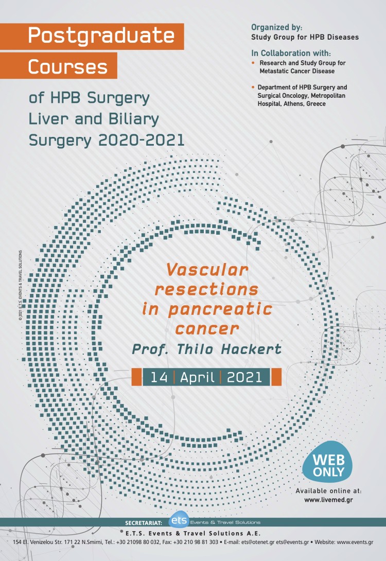 Postgraduate Courses of HPB Surgery Liver and Biliary Surgery 2020-2021 - Vascular resections in pancreatic cancer