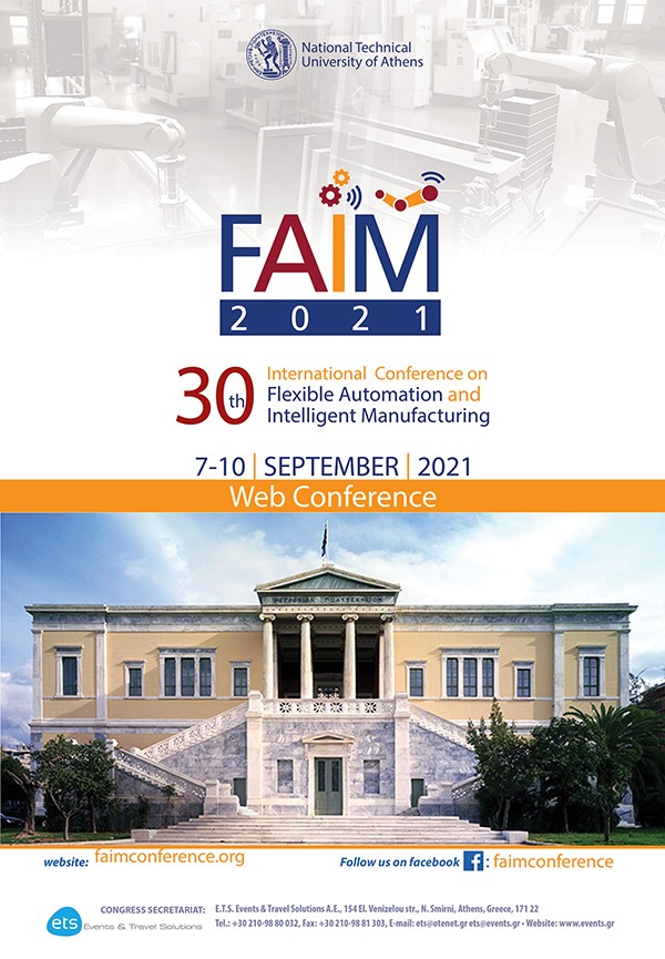 FAIM2021 - 30th Flexible Automation and Intelligent Manufacturing Conference