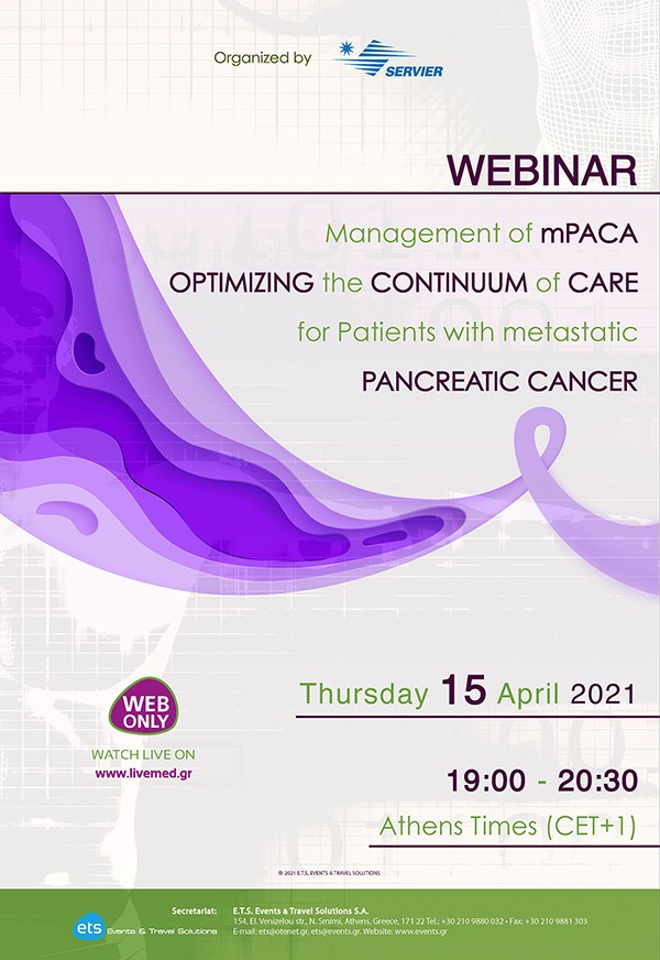 Webinar - Management of mPACA - Optimizing the Continuum of Care for Patients with metastatic Pancreatic Cancer