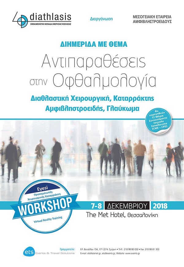 Αντιπαραθέσεις στην Οφθαλμολογία – Διαθλαστική Χειρουργική, Καταρράκτης, Αμφιβληστροειδής, Γλαύκωμα