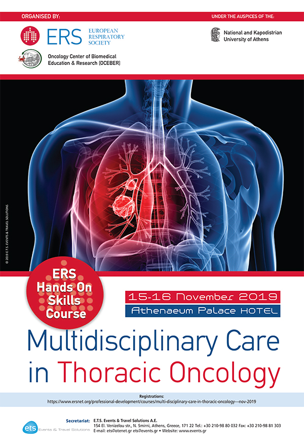 Information - ERS Hands On Skills Course “Multidisciplinary Care in Thoracic Oncology” Information - ERS Hands On Skills Course “Multidisciplinary Care in Thoracic Oncology”